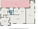 Detailed floor plan featuring the home's layout, including the living room, kitchen, bedrooms, and garage at 3095 Pinetree St, Port Charlotte, FL 33952