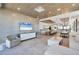 Comfortable living room features modern decor, tile flooring, and an open layout for easy entertaining at 33 S Palm Ave # 1403, Sarasota, FL 34236