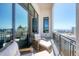A beautiful balcony view with city views and comfortable seating at 33 S Palm Ave # 1702, Sarasota, FL 34236
