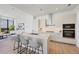 Contemporary kitchen with a quartz island, stainless steel appliances, and sleek cabinetry at 33 S Palm Ave # 1702, Sarasota, FL 34236