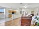 Open-concept living area featuring a partial view of the kitchen at 4740 105Th E Ave, Parrish, FL 34219