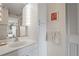 Well-lit bathroom with a vanity, mirror, and plenty of storage space at 5291 Willow Links # 54, Sarasota, FL 34235