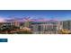 Panoramic city view featuring modern high-rise buildings at dusk at 555 Quay Cmn # 804, Sarasota, FL 34236