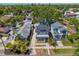 Overhead shot revealing a home's placement on a tree-lined street, displaying the neighborhood's close-knit setting at 1140 Oak Ne St, St Petersburg, FL 33701