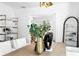 Elegant dining room featuring hardwood floors and a view into other rooms at 1140 Oak Ne St, St Petersburg, FL 33701