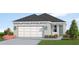 Charming single-story home with a well-manicured lawn and attached two-car garage at 13104 Bayberry Way, Parrish, FL 34219