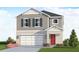 Stylish two-story home with gray siding, dark shutters, and a well-maintained lawn at 13108 Bayberry Way, Parrish, FL 34219