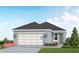 Home featuring a two-car garage, well maintained landscape, and welcoming entry at 13128 Bayberry Way, Parrish, FL 34219