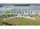 Aerial view of Broadleaf community featuring homes, park, and amenities under construction at 13132 Bayberry Way, Parrish, FL 34219