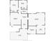 Detailed floor plan showcasing the layout of a single-Gathering home at 21966 Belinda Ave, Port Charlotte, FL 33952