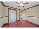 Bedroom featuring hardwood floors and closet at 2226 Fairfield Ave, Sarasota, FL 34232