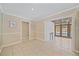 Hallway leading to patio doors and an outdoor pool at 2226 Fairfield Ave, Sarasota, FL 34232