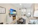 Bright living room featuring wood floors, modern furniture, and natural light at 2306 64Th W St # 17, Bradenton, FL 34209