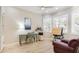 Bright office space with custom cabinetry, natural light, and wood floors at 2306 64Th W St # 17, Bradenton, FL 34209