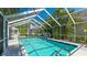 Sparkling screened-in pool, creating a refreshing oasis for outdoor enjoyment and relaxation at 2306 64Th W St # 17, Bradenton, FL 34209