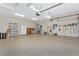 Spacious garage with ample storage, workspace, and potential for various projects and hobbies at 4700 Mainsail Dr, Bradenton, FL 34208