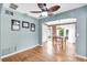Bright dining room with natural light, showcasing hardwood floors and cozy atmosphere at 5012 Eastchester Dr, Sarasota, FL 34234