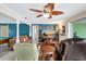 Inviting living area with ample seating and an open floor plan, ideal for gatherings and relaxation at 5353 Starwood Pl, Sarasota, FL 34232