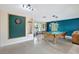 Recreational room with a pool table, dart board, and neutral paint scheme at 5353 Starwood Pl, Sarasota, FL 34232