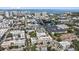 Aerial of city condos, ideally situated near downtown areas and waterfront views for urban living at 555 N Orange Ave # 307, Sarasota, FL 34236