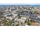 Scenic aerial view of city condos, showcasing proximity to downtown area and waterfront views at 555 N Orange Ave # 307, Sarasota, FL 34236