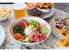 Close-up of gourmet meal served at an outdoor dining area at 5685 Palmer Cir # 204, Lakewood Ranch, FL 34211