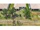 Overhead backyard showcasing the home's landscaping and natural surroundings at 6240 Falcon Lair Dr, North Port, FL 34287