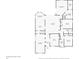 Detailed floor plan showcasing the layout of the home, including the primary bedroom, living room, and kitchen at 6617 Cheswick St, Sarasota, FL 34243