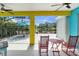 Outdoor patio with lake views at 6617 Cheswick St, Sarasota, FL 34243
