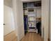Spacious closet with built in shelving and rod space for organized storage solutions at 6875 Beckwith Ave, North Port, FL 34291
