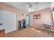 Neutral bedroom with tile flooring and a large closet, perfect for storage at 7508 9Th N Ave, St Petersburg, FL 33710