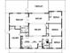Detailed floor plan showcasing the layout of the single-story home with four bedrooms and a screened lanai at 7508 9Th N Ave, St Petersburg, FL 33710