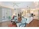 Open-concept living space featuring seamless transitions to a modern kitchen at 7728 Club Ln, Sarasota, FL 34238