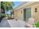 Patio with sliding door and outdoor seating at 7728 Club Ln, Sarasota, FL 34238