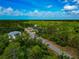 An elevated view of homes lining a road cutting through a forest at 1375 Norwalk Ter, Port Charlotte, FL 33953