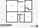 Detailed floor plan of a home with a living room, dining room, kitchen, two bedrooms, bathroom and a hallway at 151 Vista Hermosa Cir # 31C, Sarasota, FL 34242