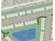 Community map showcasing the location of the property in relation to the lake at 15156 Cuzcorro Ct, Nokomis, FL 34275