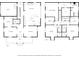 Detailed floor plan showcasing the layout of both floors, including bedrooms, bathrooms, and living areas at 1526 Ewing St, Nokomis, FL 34275