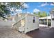 Exterior view of a shed with durable siding and easy access to the main home at 2371 Manheim Ave, North Port, FL 34286