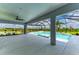 Breathtaking pool and outdoor living area with scenic water views at 3518 Recurve Cir, Sarasota, FL 34240