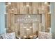 Stunning Esplanade at Azario Lakewood Ranch lobby with accent wall and modern furniture at 3679 Santa Caterina Blvd, Bradenton, FL 34211
