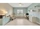 Bright home office space with built-in desk, ample storage, and a comfortable work environment at 3679 Santa Caterina Blvd, Bradenton, FL 34211