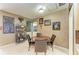 Dining room features a round table and nice wall decor at 4211 30Th E Ln, Bradenton, FL 34208