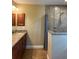 Bathroom with granite countertops and a walk-in shower at 7286 Mineola Rd, Englewood, FL 34224