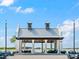 Outdoor pavilion with waterfront views and seating at 8209 72Nd E St, University Park, FL 34201