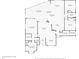Detailed floor plan showcasing the layout of the home including bedrooms, bathrooms, kitchen, living spaces, and screened patio at 1311 Tuscany Blvd, Venice, FL 34292