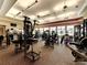 Community gym featuring exercise equipment, ceiling fans, and large windows with views of the area at 13167 Fernando St, Venice, FL 34293