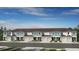 Beautiful townhome exterior with modern design and well-manicured lawns at 15160 Cuzcorro Ct, Nokomis, FL 34275