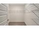 Walk-in closet featuring a carpeted floor and ventilated shelving system for optimal organization at 17119 Barnwood Pl, Bradenton, FL 34211