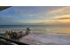 Expansive ocean and beach view at sunset at 20 Whispering Sands Dr # 1201, Sarasota, FL 34242